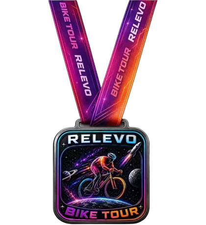 Medalla oficial del Relevo Bike Tour 2026